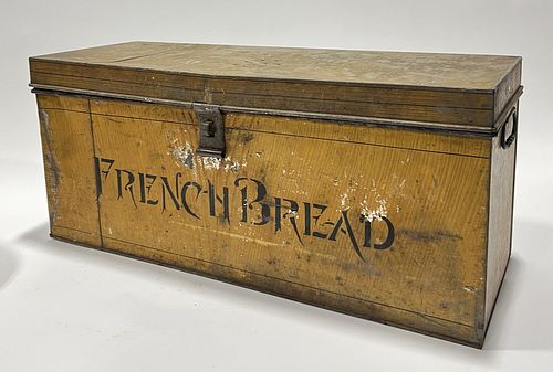 Rare Country Store Tole French Breadbox