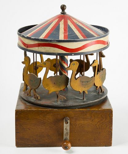 Carved Merry-Go-Round Toy
