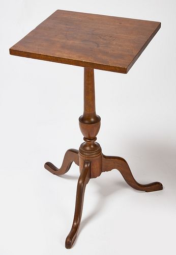 Queen Anne Candle Stand with Square Top