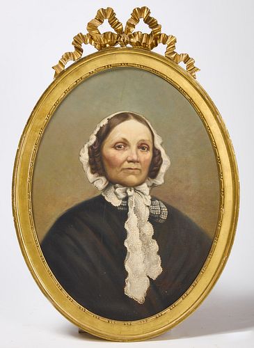 Oval Framed Portrait of a Woman