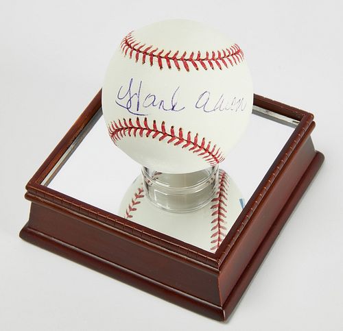 Signed Baseball - Hank Aaron