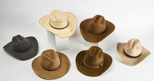 Lot of 6 Western Hats