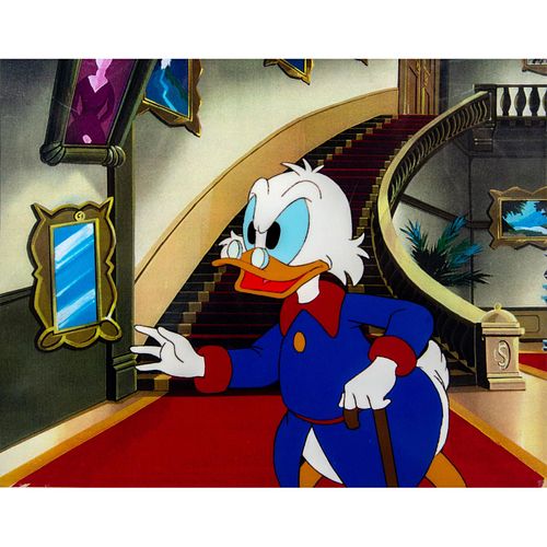 Disney Framed Sericel, Uncle Scrooge