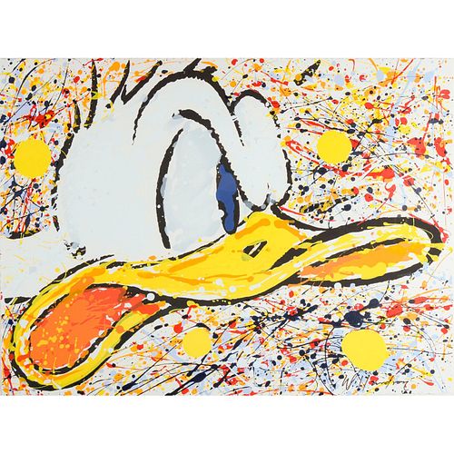 Donald Duck Signed Serigraph  More Bang For Your Duck