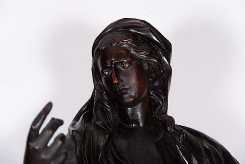Wood carving of Penitent Magdalen, Italian school from the end of the 17th century