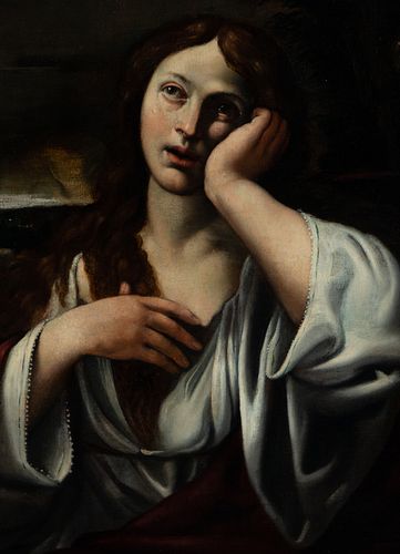 Penitent Magdalen, Bolognese school of the 17th century