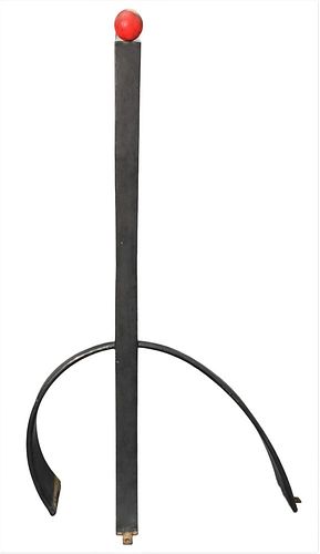 David Hayes (1931 - 2013), iron sculpture, height 77 inches, width 47 inches.