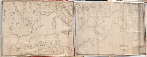 Group of Six Maps, to include James Imray & Son, Bay of Biscay; Imray & Son St. Georges Channel; James Imray's The Bay of Honduras; E & G.W. Blunt's T