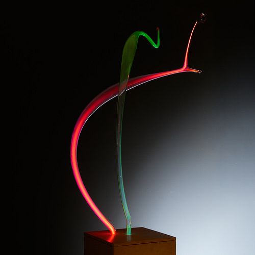 Mundy Hepburn, glass light sculpture, 1991