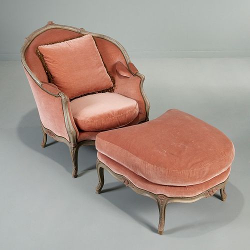 Maison Jansen (attr) Louis XV style chaise longue