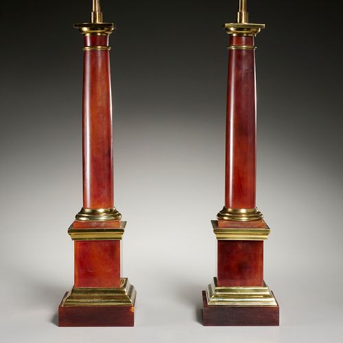 Jansen (attrib.), fine Empire style table lamps