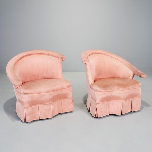 Maison Jansen (attrib.), pair lounge chairs