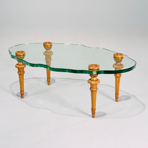 Italian Neoclassic style giltwood coffee table