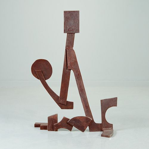Oded Halahmy, patinated bronze sculpture, 1979