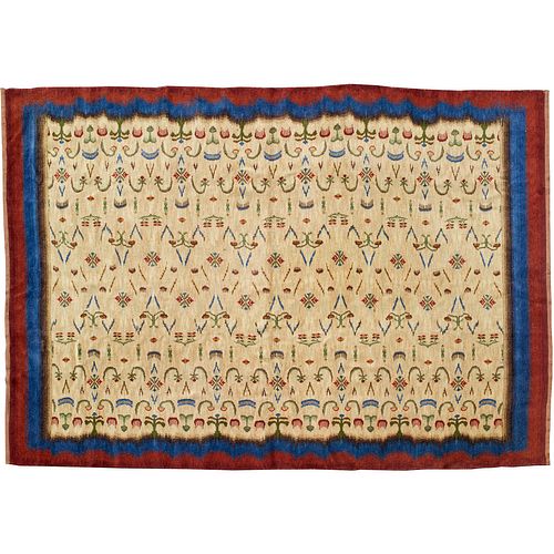 Unusual double sided Northern European carpet