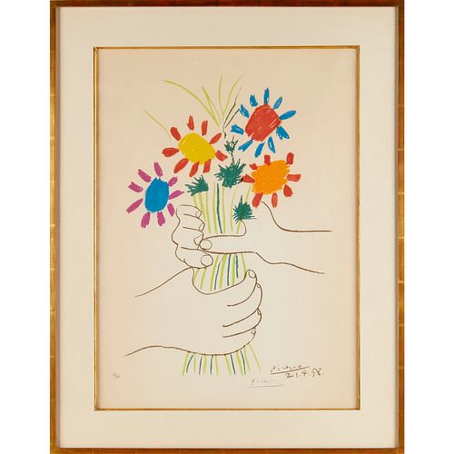 Pablo Picasso, signed lithograph, 1958