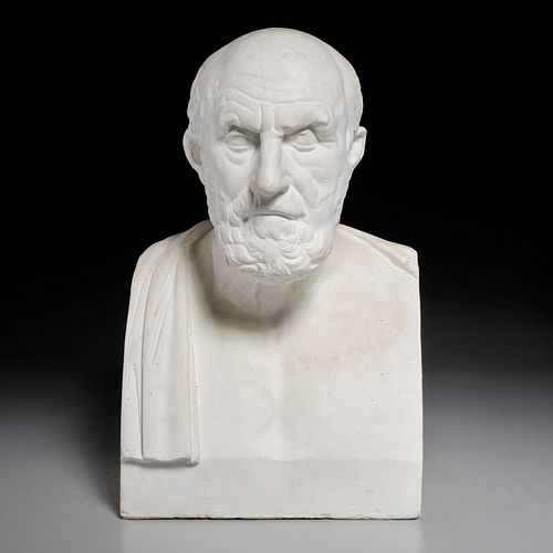 Plaster bust of Chrysippus, Greek philosopher sold at auction on 19th ...