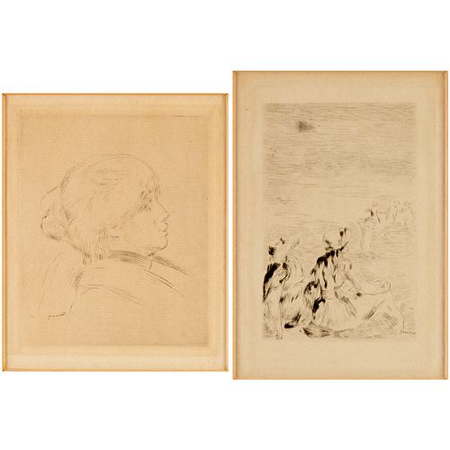 Pierre-Auguste Renoir, (2) etchings