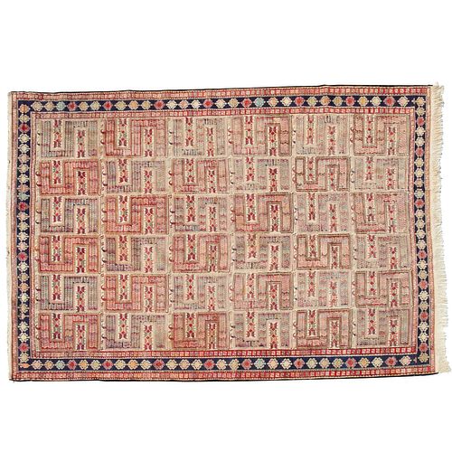 Silk dragon Sileh Soumac carpet