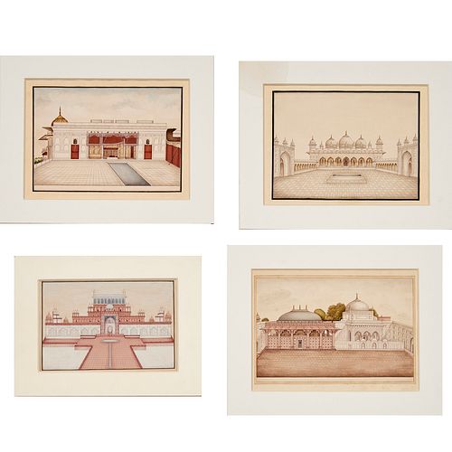 Indian Company School, (4) architectural paintings