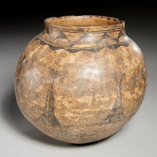 Large Cochiti Pueblo polychrome storage jar