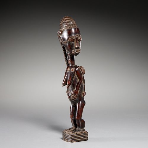 Baule People, wood fertility figure