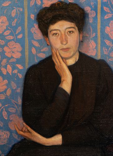 Portrait of a Lady, Aurelio Arteta (Bilbao, 1879 - Mexico City, 1940), Spanish school of the 20th century