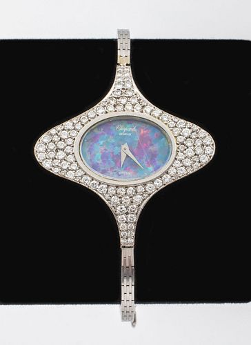Chopard 18K White Gold Diamond Opal Lady's Watch