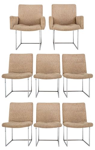 Milo Baughman Mid-Century Modern Dining Chairs, 8