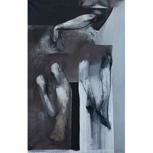 GUSTAVO ACEVES, Sin título, 2006, Firmado París al reverso, Óleo sobre tela, 311 x 200 cm, Certificado, PROPIEDAD DE MORTON PRÉSTAMOS