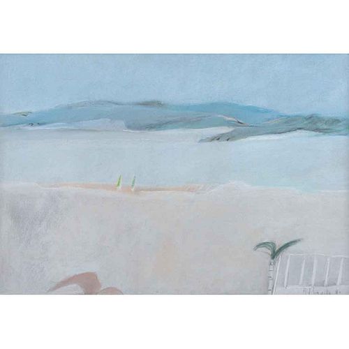JOY LAVILLE, Sin título, Firmado y fechado 80, Pastel sobre papel, 34 x 48.5 cm