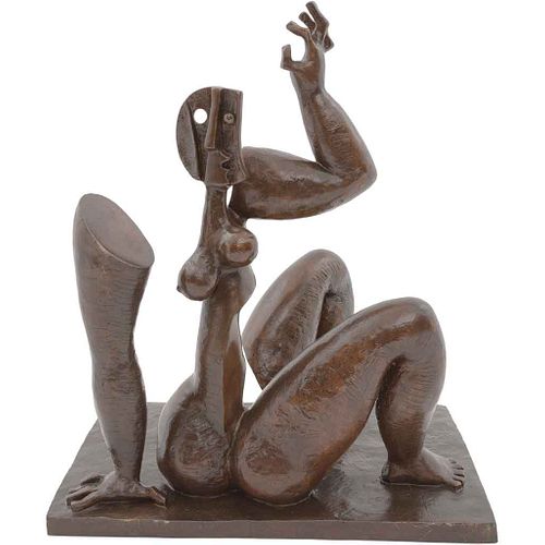 BYRON GÁLVEZ, On stage, Firmada, Escultura en bronce P / A, 52 x 43.5 x 30.5 cm