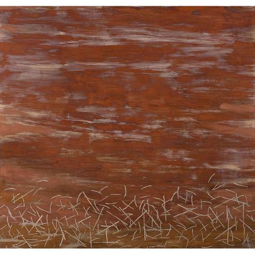IRMA PALACIOS, Dunas de cobre II, Firmado y fechado 07, Óleo sobre tela, 190 x 200 cm