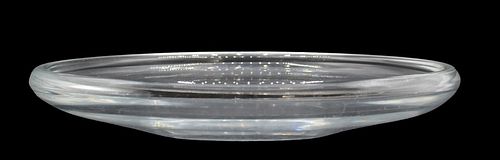 Signed Steuben Clear Crystal Centerbowl