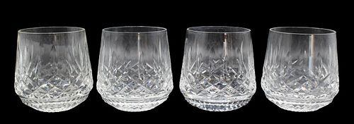 (4) Waterford Crystal Old Fashioned Glasses