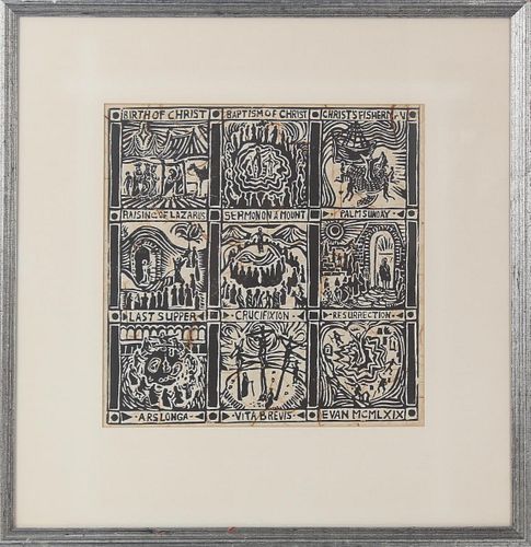 Scenes from the Life of Christ, Woodblock Print