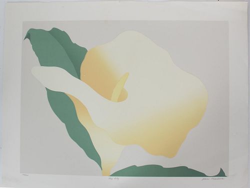 Jean Meadows 'Day Lily' Signed Serigraph