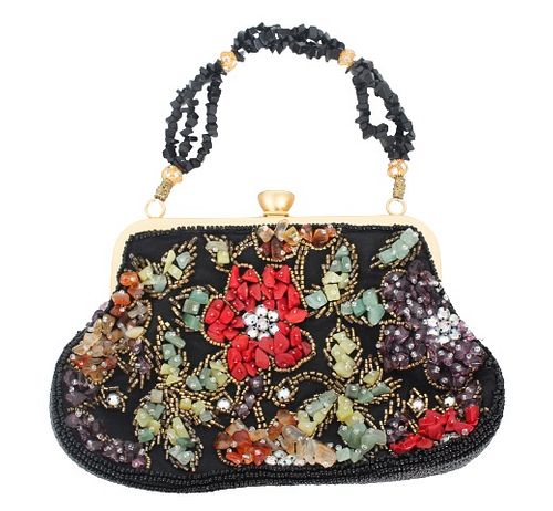 Vintage Ladies Yilin Beaded Handbag/Clutch