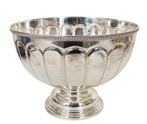 Large Silver Plated Punch Bowl