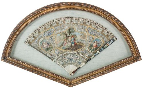 Exceptional 19th C. French Hand Painted Fan