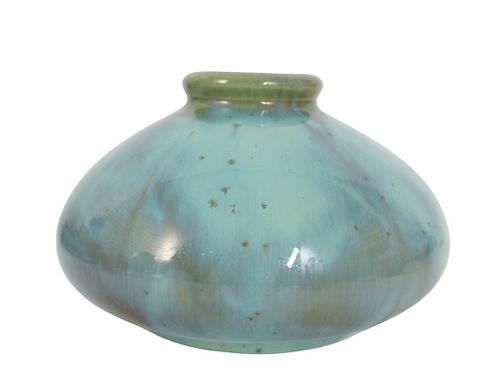 Vintage Fulper Turquoise Pottery Vase