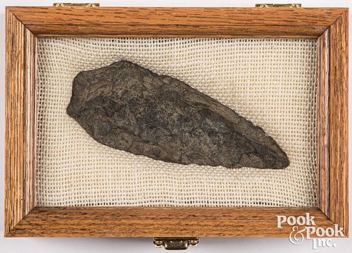 Prehistoric stone blade from near Albany, New York