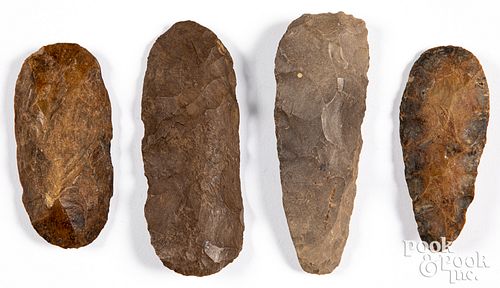Four archaic stone blades