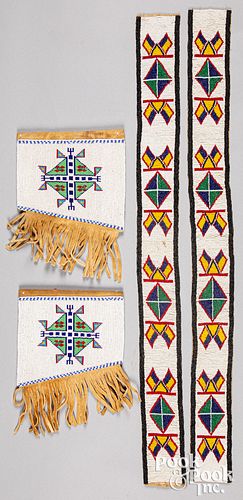 Native American Indian beaded items