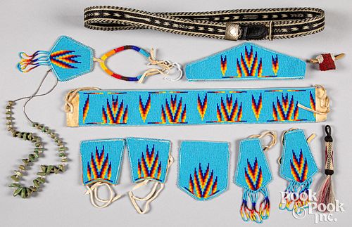 Native American Indian beaded dance accessories