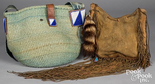 Native American Indian hide pouch