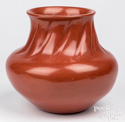 Santa Clara Pueblo Indian redware pottery olla