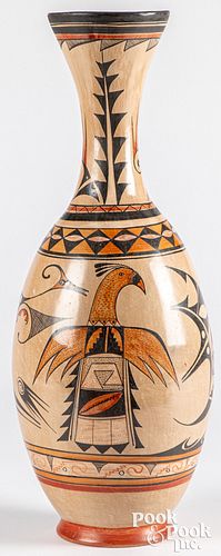 Large Mexican polychrome pottery vase