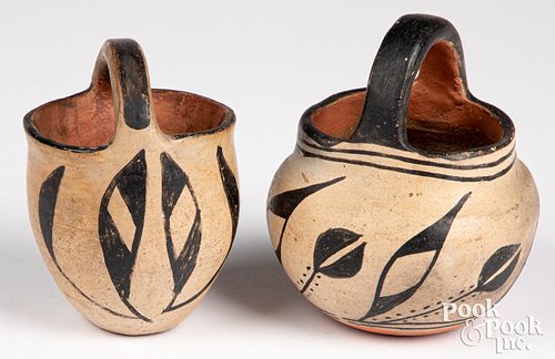 Two Santo Domingo Pueblo Indian baskets