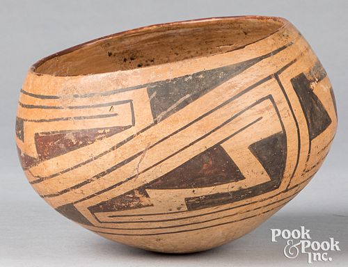 Early Casas Grande Indian polychrome pottery bowl